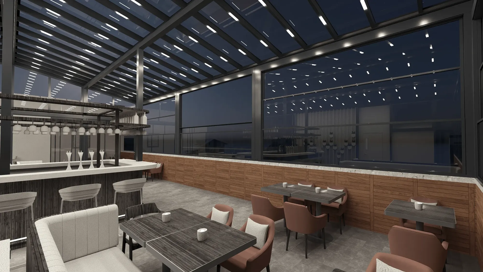 Royal Class Tente | Guillotine Glass Systems