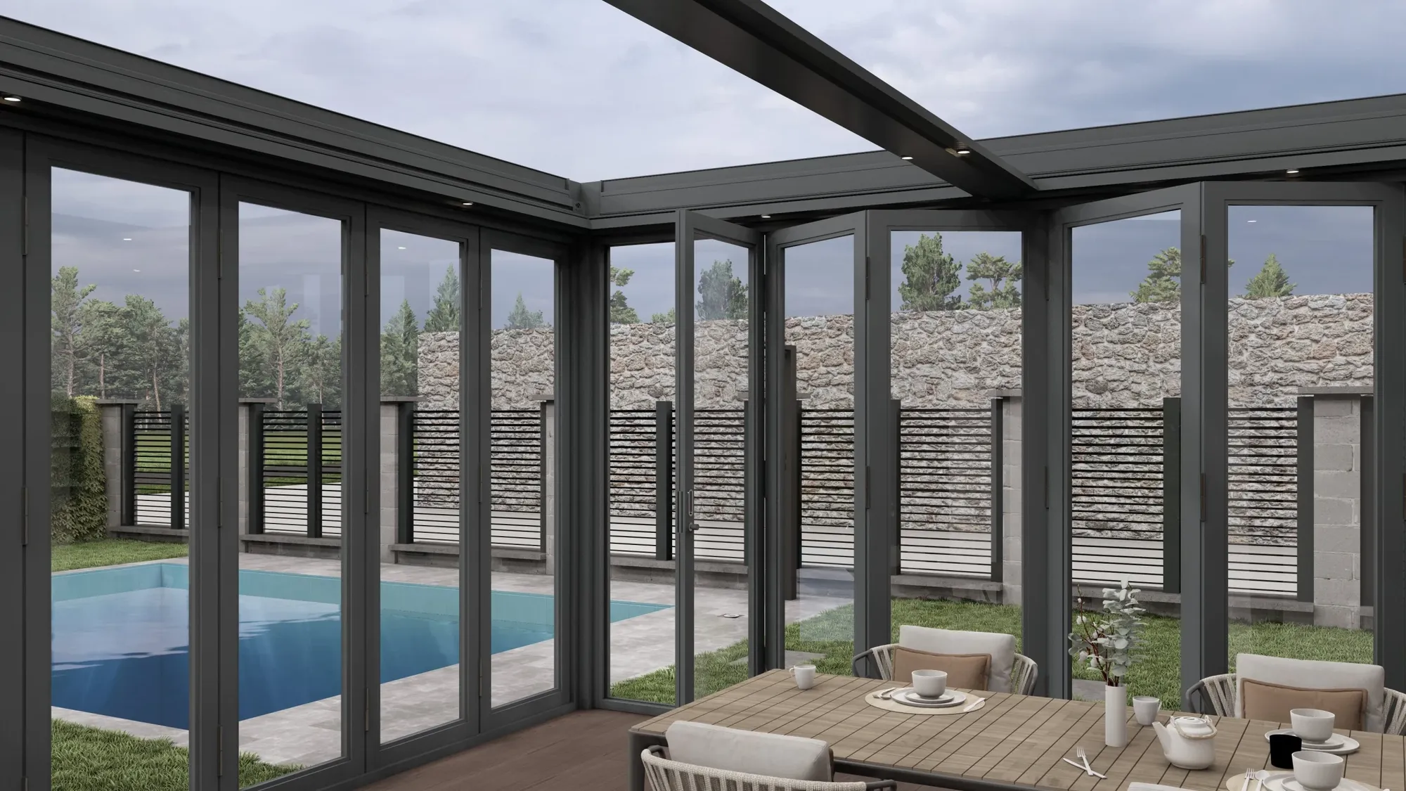 Royal Class Tente | Folding Glass Systems