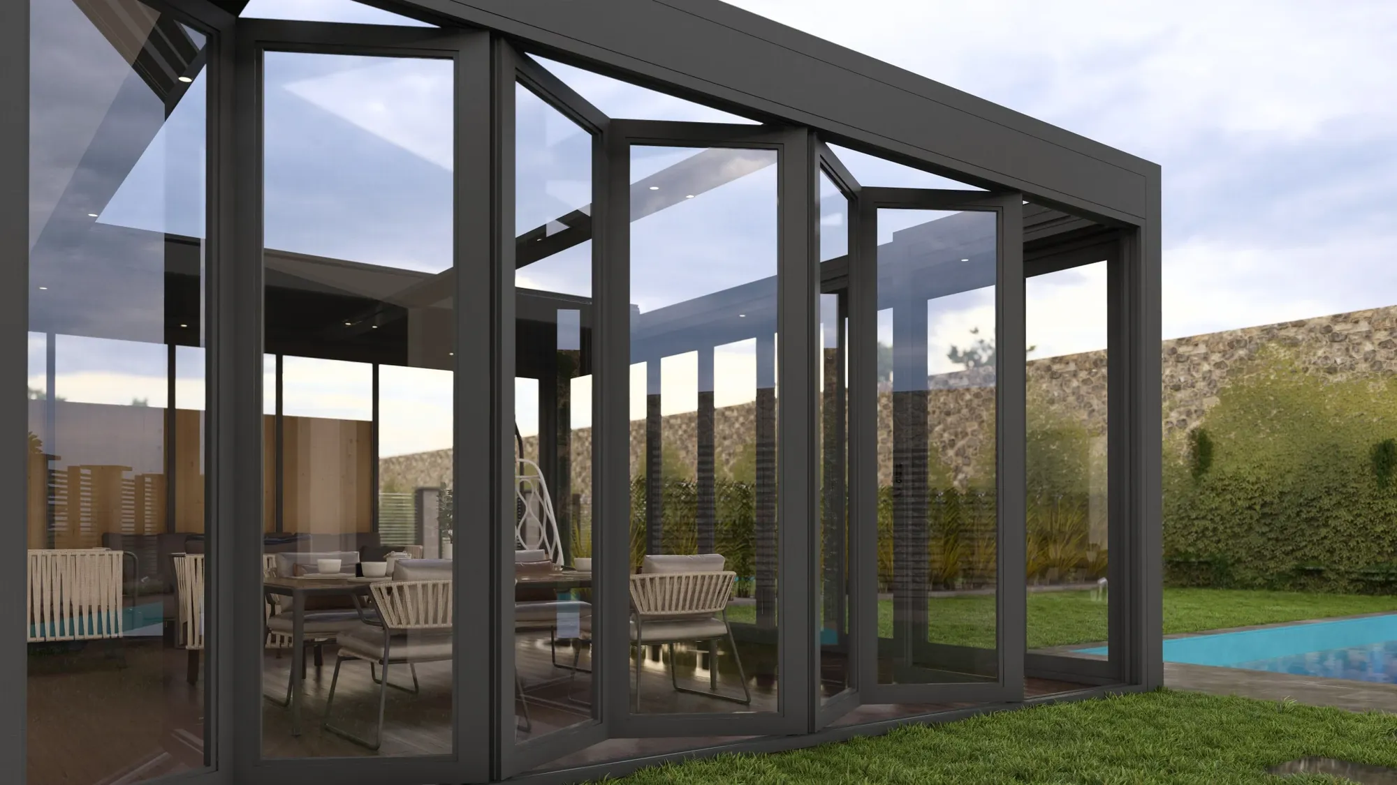 Royal Class Tente | Folding Glass Systems